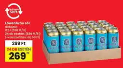 Spar Löwenbräu sör dobozos ajánlat