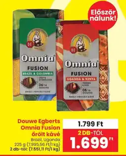 Spar Douwe Egberts Omnia Fusion őrölt kávé ajánlat