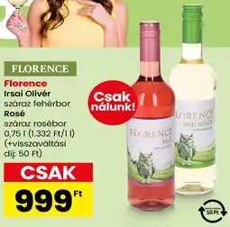Spar Florence Irsai Olivér / Rosé ajánlat
