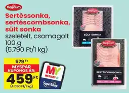 Spar Regnum Sertéssonka, sertéscombsonka, sült sonka ajánlat