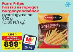 Spar Farm Frites hosszú és ropogós burgonyahasábok gyorsfagyasztott ajánlat