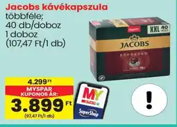 Spar Jacobs kávékapszula ajánlat