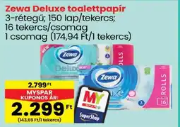 Spar Zewa Deluxe toalettpapír ajánlat