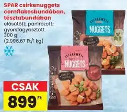 Spar SPAR csirkenuggets cornflakesbundában, tésztabundában ajánlat