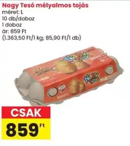 Spar Nagy Tesó mélyalmos tojás ajánlat
