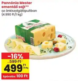 Spar Pannónia Mester ementáli sajt ajánlat