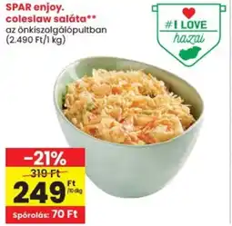 Spar SPAR enjoy. coleslaw saláta ajánlat