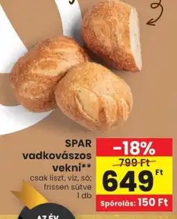 Spar SPAR vadkovászos vekni ajánlat