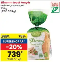 Spar Slimmm toast kenyér ajánlat