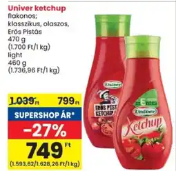 Spar Univer ketchup ajánlat