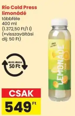 Spar Rio Cold Press limonádé ajánlat