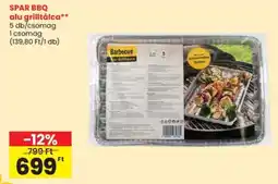 Spar SPAR BBQ alu grilltálca ajánlat