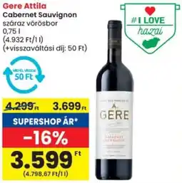 Spar Gere Attila Cabernet Sauvignon ajánlat