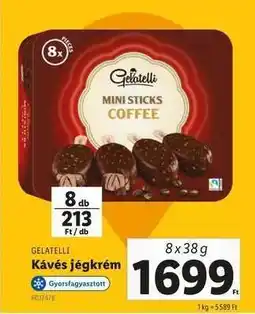 Lidl Gelatelli Kávés jégkrém ajánlat