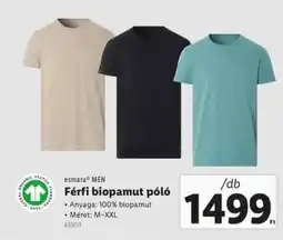 Lidl Férfi biopamut póló ajánlat