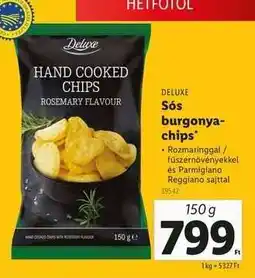 Lidl DELUXE Sós burgonya-chips ajánlat