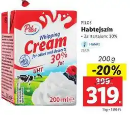 Lidl Pilos Habtejszín ajánlat
