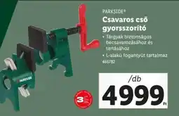 Lidl PARKSIDE Csavaros cső gyorsszorító ajánlat