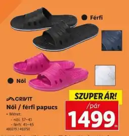 Lidl CRIVIT Női / férfi papucs ajánlat