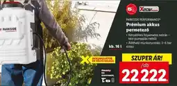 Lidl PARKSIDE PERFORMANCE Prémium akkus permetező ajánlat