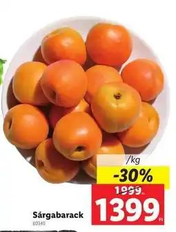 Lidl Sárgabarack ajánlat