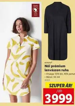 Lidl Női prémium lenvászon ruha ajánlat