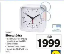 Lidl TRONIC Ébresztőóra ajánlat