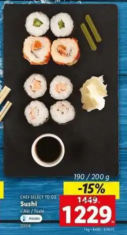 Lidl Sushi ajánlat