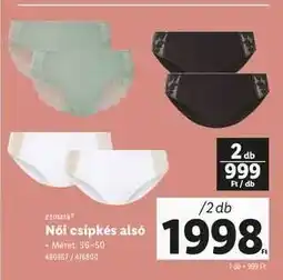 Lidl Esmara Női csipkés alsó ajánlat