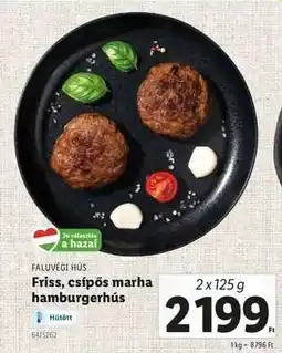 Lidl Friss, csípős marha hamburgerhús ajánlat