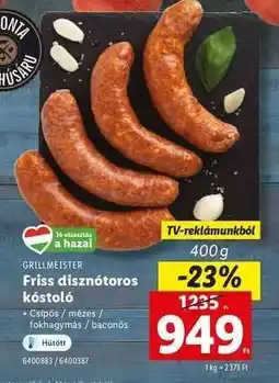 Lidl GRILLMEISTER Friss disznótoros kóstoló ajánlat