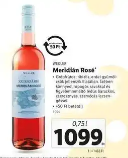 Lidl Meridián Rosé ajánlat