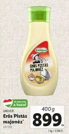 Lidl Erős Pistás majonéz ajánlat
