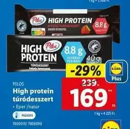 Lidl PILOS High Protein túródesszert ajánlat