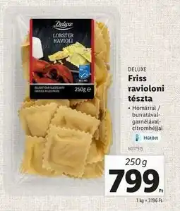Lidl DELUXE Friss ravioloni tészta ajánlat