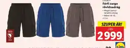Lidl Livergy Férfi cargo rövidnadrág ajánlat