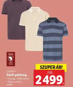 Lidl Livergy Férfi pling ajánlat