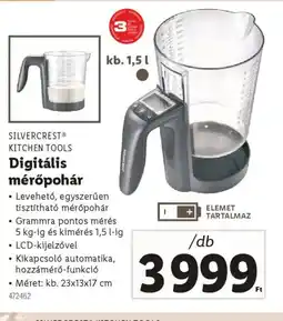 Lidl Silvercrest Kitchen Tools Digitális mérőpohár ajánlat