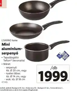 Lidl Livarno Home Mini Alumínium-serpenyő ajánlat