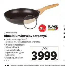 Lidl Livarno Home Alum ⚫ Méret:niumöntvény serpenyő ajánlat