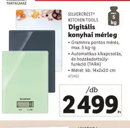 Lidl Silvercrest Kitchen Tools Digitális konyhai mérleg ajánlat