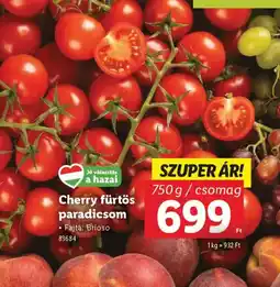 Lidl Cherry fürtös paradicsom ajánlat