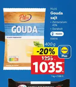 Lidl Pilos Gouda sajt ajánlat