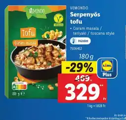 Lidl Vemondo Serpenyős Tofu ajánlat