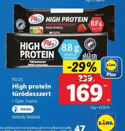 Lidl Pilos High Protein Túrdesszert ajánlat