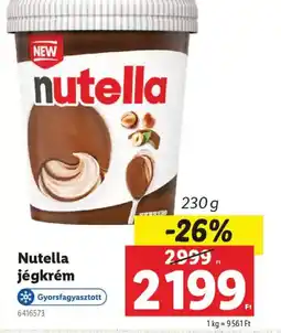 Lidl Nutella Jégkrém ajánlat