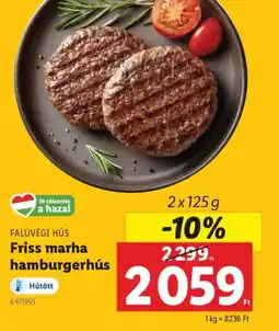Lidl Faluvégi Hús Friss marha hamburgerhús ajánlat