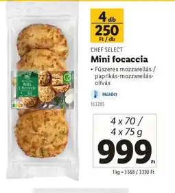 Lidl Chef Select Mini Focaccia ajánlat
