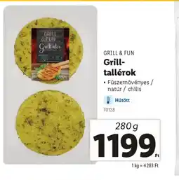 Lidl Grill & Fun Grill-tallérok ajánlat