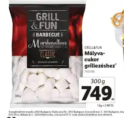 Lidl Grill&Fun mályvacukor ajánlat